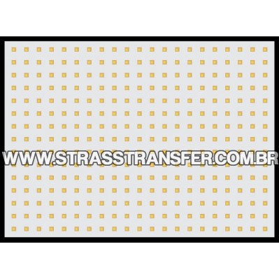 Cartela de Square (metal liso) 5*5mm c/ 315 pedras - Ref: 2003